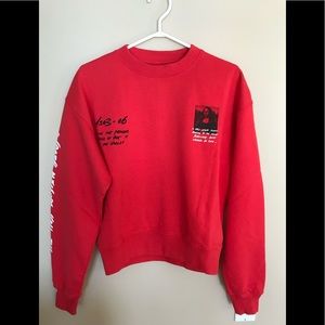 Mona Lisa Off-White Unisex Sweatshirt OVERSIZED